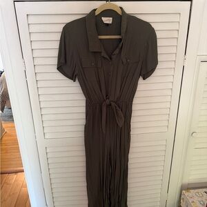 Universal Thread Brown Wrap Tie Front Dress